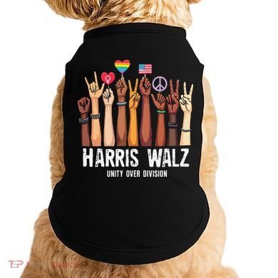 Kamala Harris Election Day Harris Walz Unity Over Division Doggie Tank
