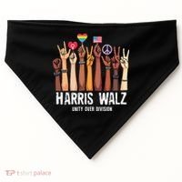 Kamala Harris Election Day Harris Walz Unity Over Division USA-Made Doggie Bandana thumb 0