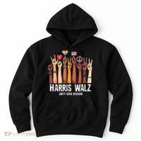Kamala Harris Election Day Harris Walz Unity Over Division Hoodie thumb 0