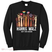 Kamala Harris Election Day Harris Walz Unity Over Division Sweatshirt thumb 0
