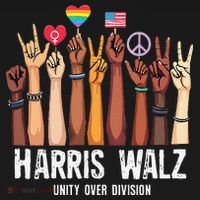 Kamala Harris Election Day Harris Walz Unity Over Division T-Shirt thumb 7