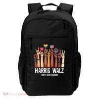 Kamala Harris Election Day Harris Walz Unity Over Division Backpack thumb 0