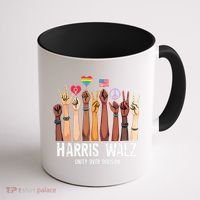 Kamala Harris Election Day Harris Walz Unity Over Division Coffee Mug thumb 1