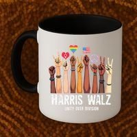 Kamala Harris Election Day Harris Walz Unity Over Division Coffee Mug thumb 2
