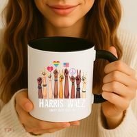 Kamala Harris Election Day Harris Walz Unity Over Division Coffee Mug thumb 3