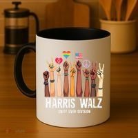 Kamala Harris Election Day Harris Walz Unity Over Division Coffee Mug thumb 4