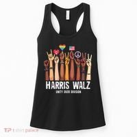 Kamala Harris Election Day Harris Walz Unity Over Division Women's Tank Top thumb 0