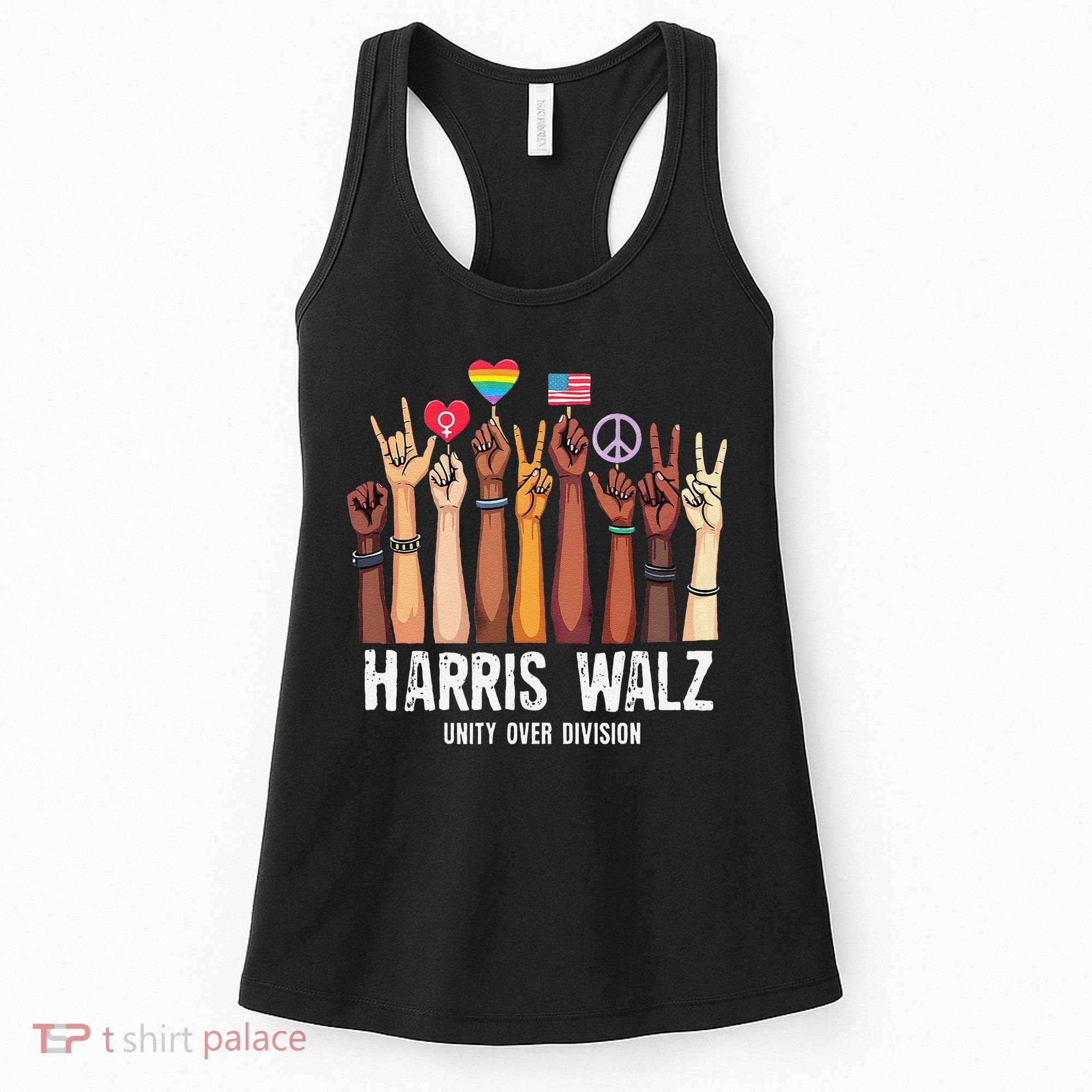 Kamala Harris Election Day Harris Walz Unity Over Division Women's Tank Top