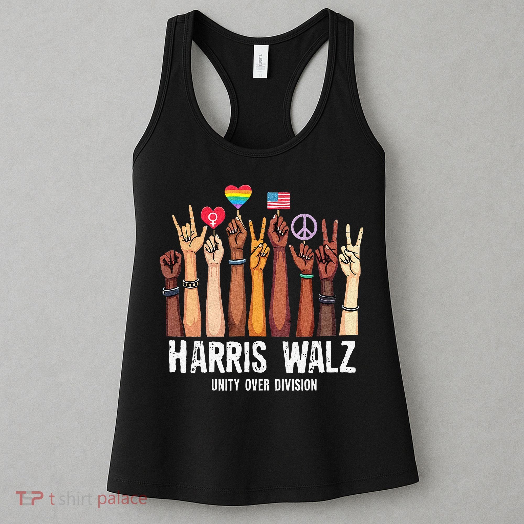 Kamala Harris Election Day Harris Walz Unity Over Division Women's Tank Top