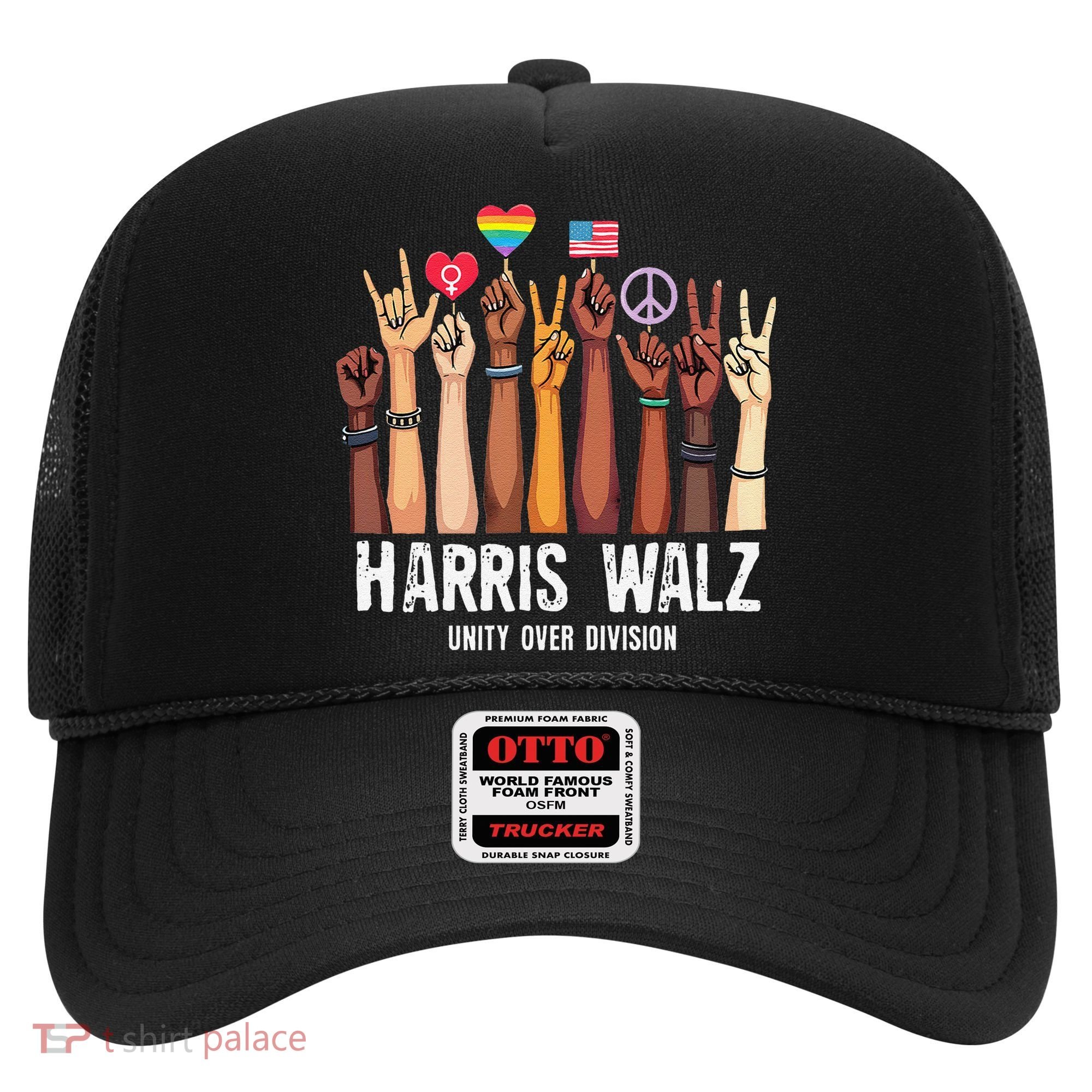 Kamala Harris Election Day Harris Walz Unity Over Division Hat