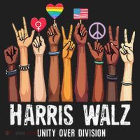 Kamala Harris Election Day Harris Walz Unity Over Division Hat thumb 2