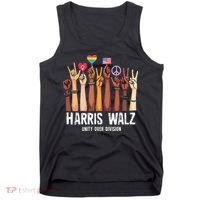 Kamala Harris Election Day Harris Walz Unity Over Division Tank Top thumb 0