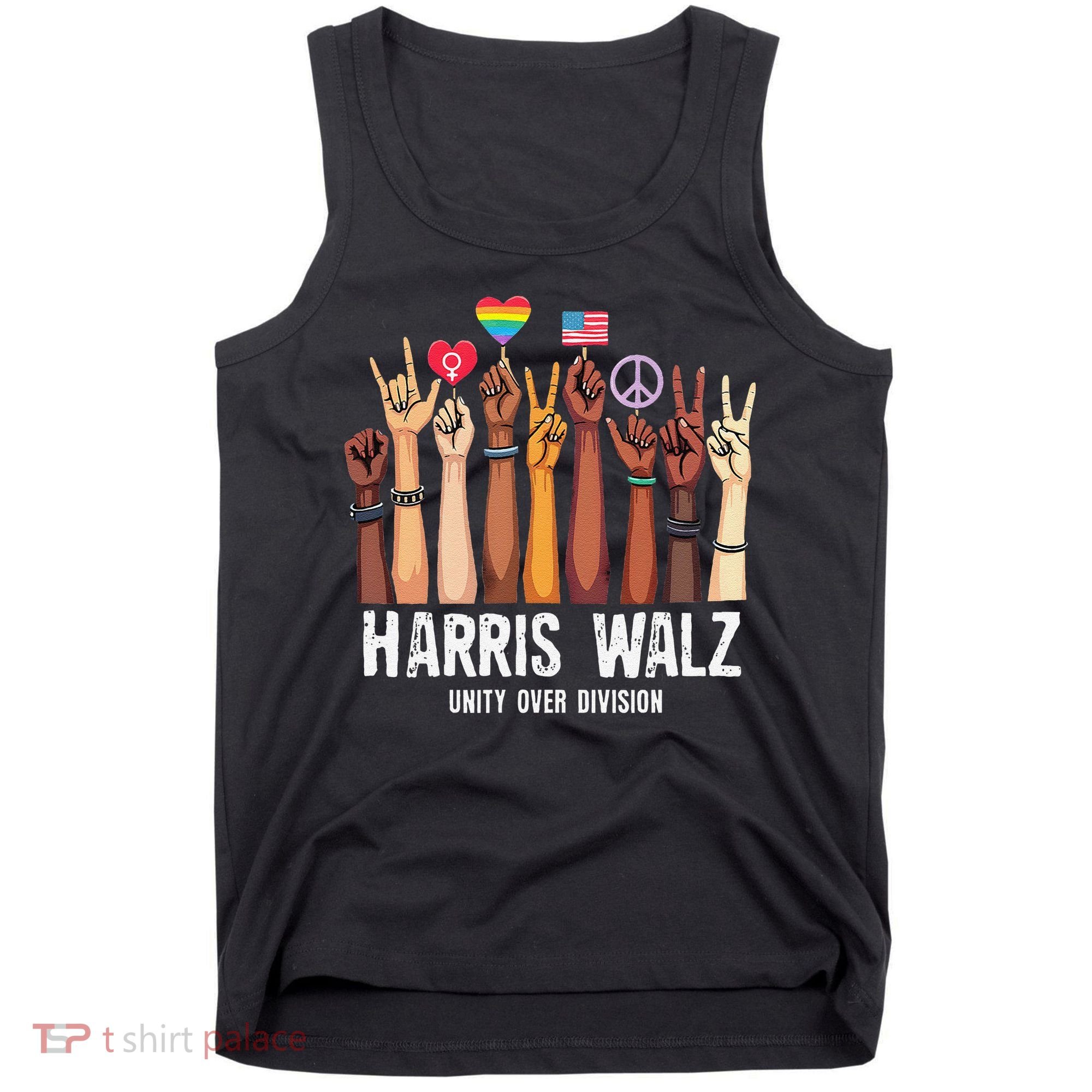 Kamala Harris Election Day Harris Walz Unity Over Division Tank Top