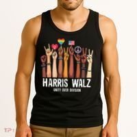 Kamala Harris Election Day Harris Walz Unity Over Division Tank Top thumb 3