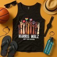 Kamala Harris Election Day Harris Walz Unity Over Division Tank Top thumb 4