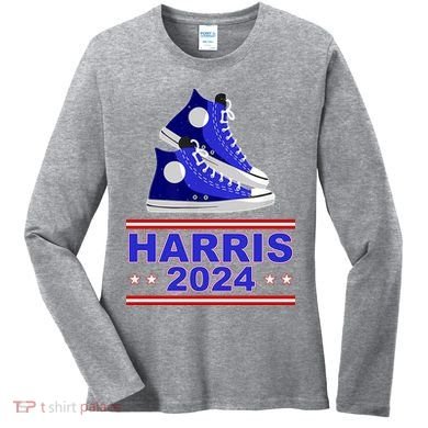 Kamala Harris Election Sneakers 2024 Women's Long Sleeve Shirt