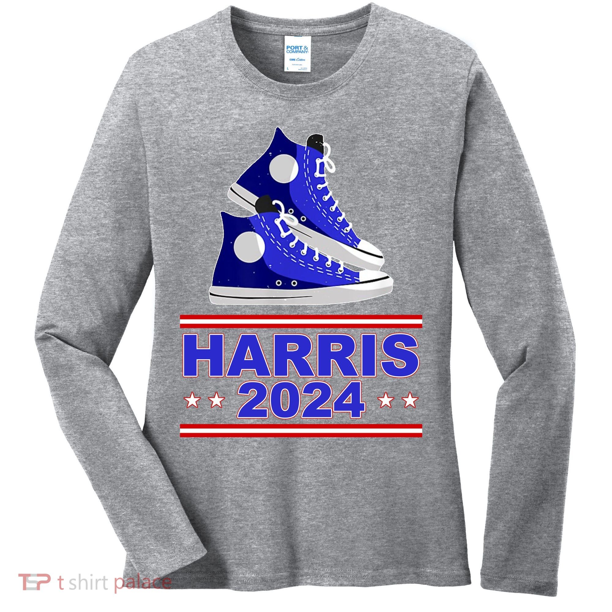 Kamala Harris Election Sneakers 2024 Women's Long Sleeve Shirt