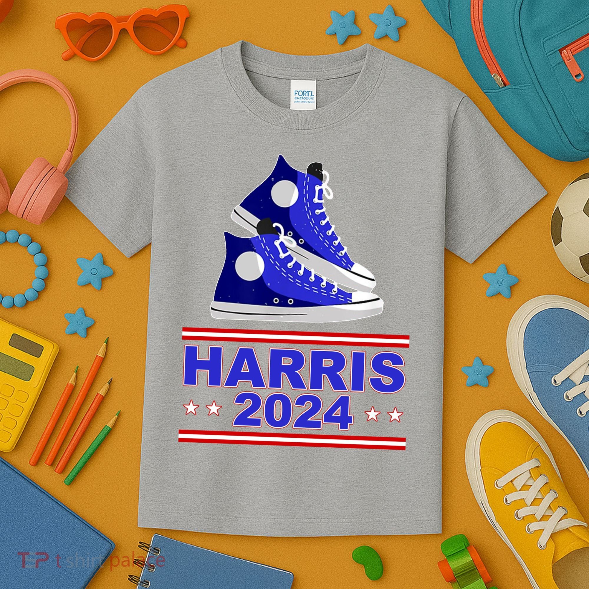 Kamala Harris Election Sneakers 2024 Kids T-Shirt