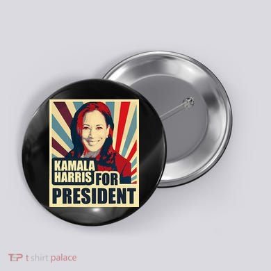 Kamala Harris For President 2024 Democrats Button