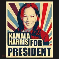 Kamala Harris For President 2024 Democrats Ornament thumb 1
