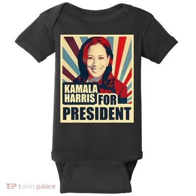 Kamala Harris For President 2024 Democrats Baby Bodysuit