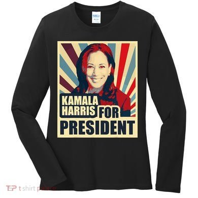 Kamala Harris For President 2024 Democrats Women's Long Sleeve Shirt