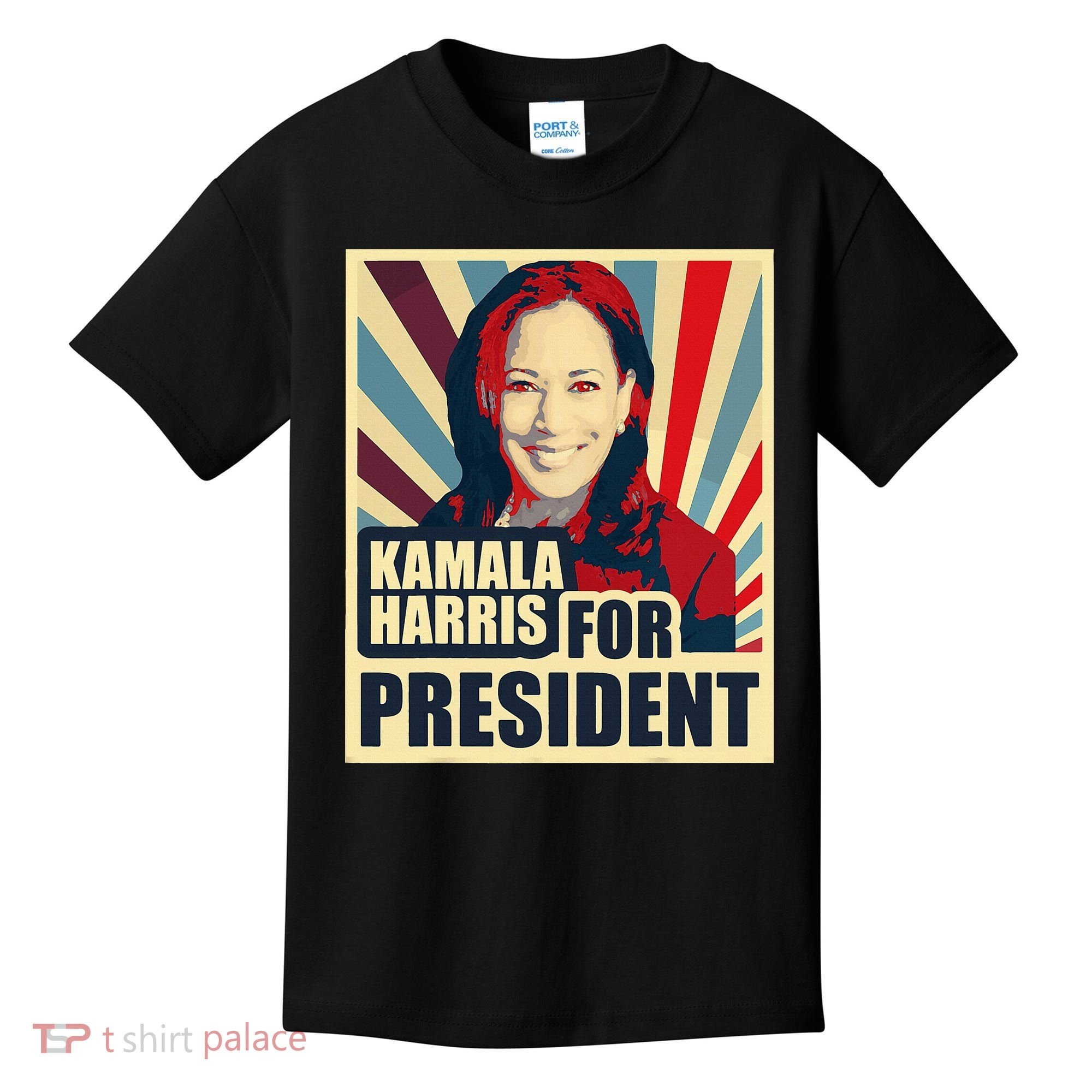 Kamala Harris For President 2024 Democrats Kids T-Shirt