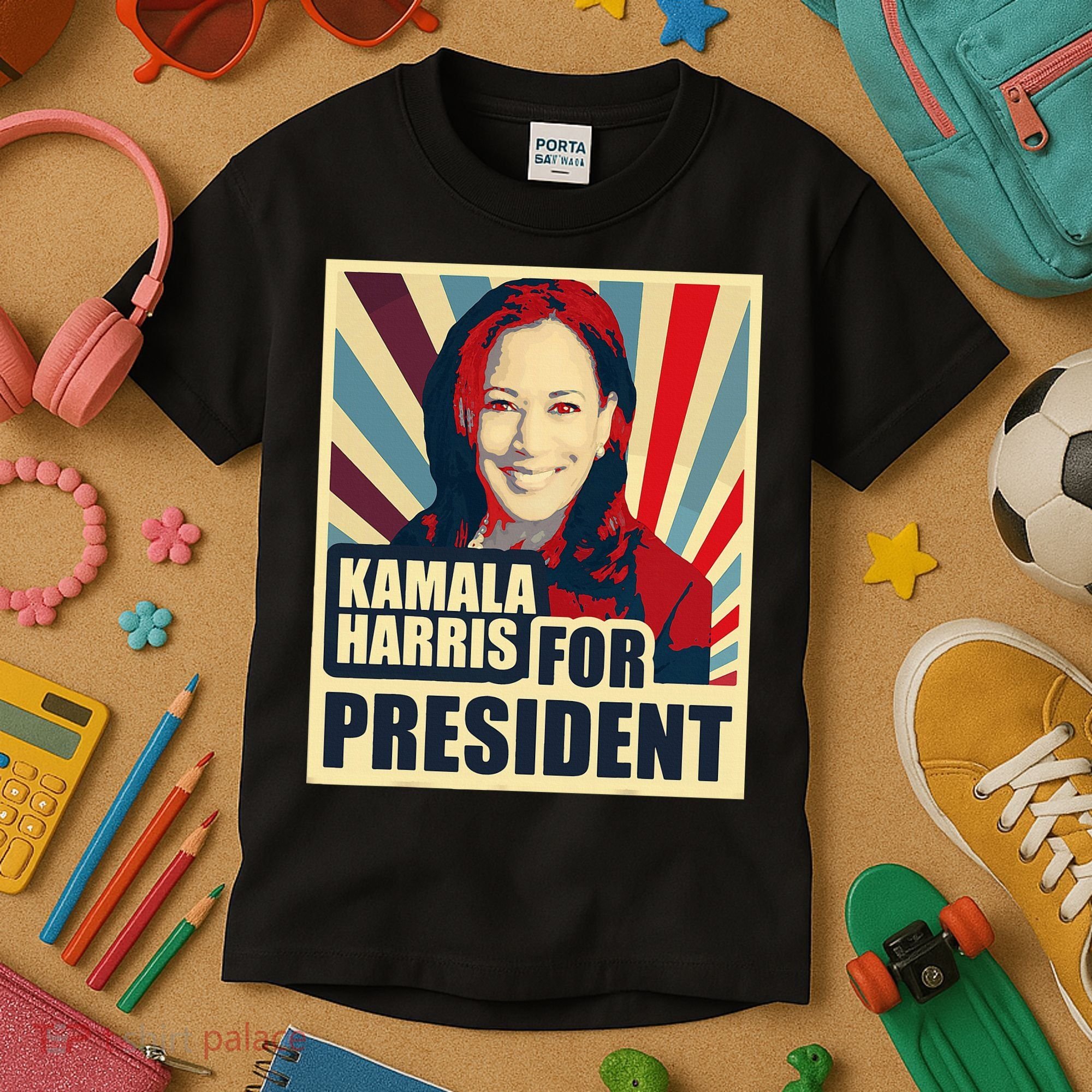 Kamala Harris For President 2024 Democrats Kids T-Shirt