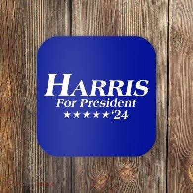 Kamala Harris For President 2024 Coaster