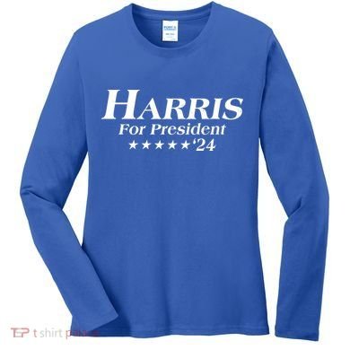 Kamala Harris For President 2024 Women's Long Sleeve Shirt