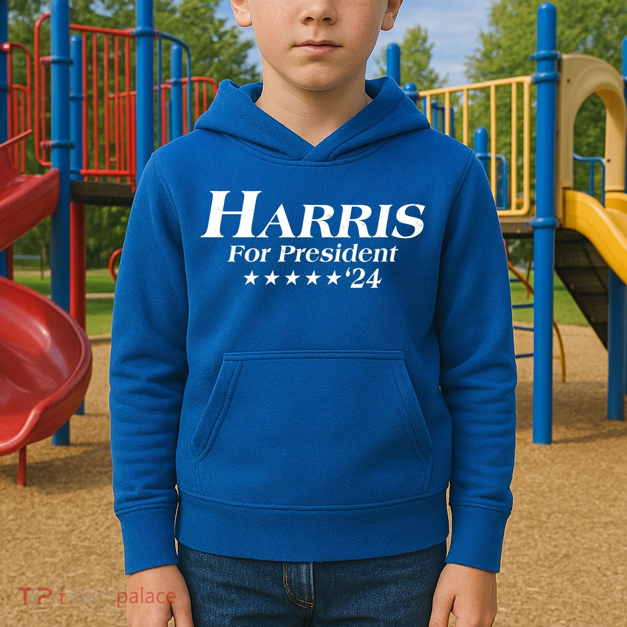 Kamala Harris For President 2024 Kids Hoodie