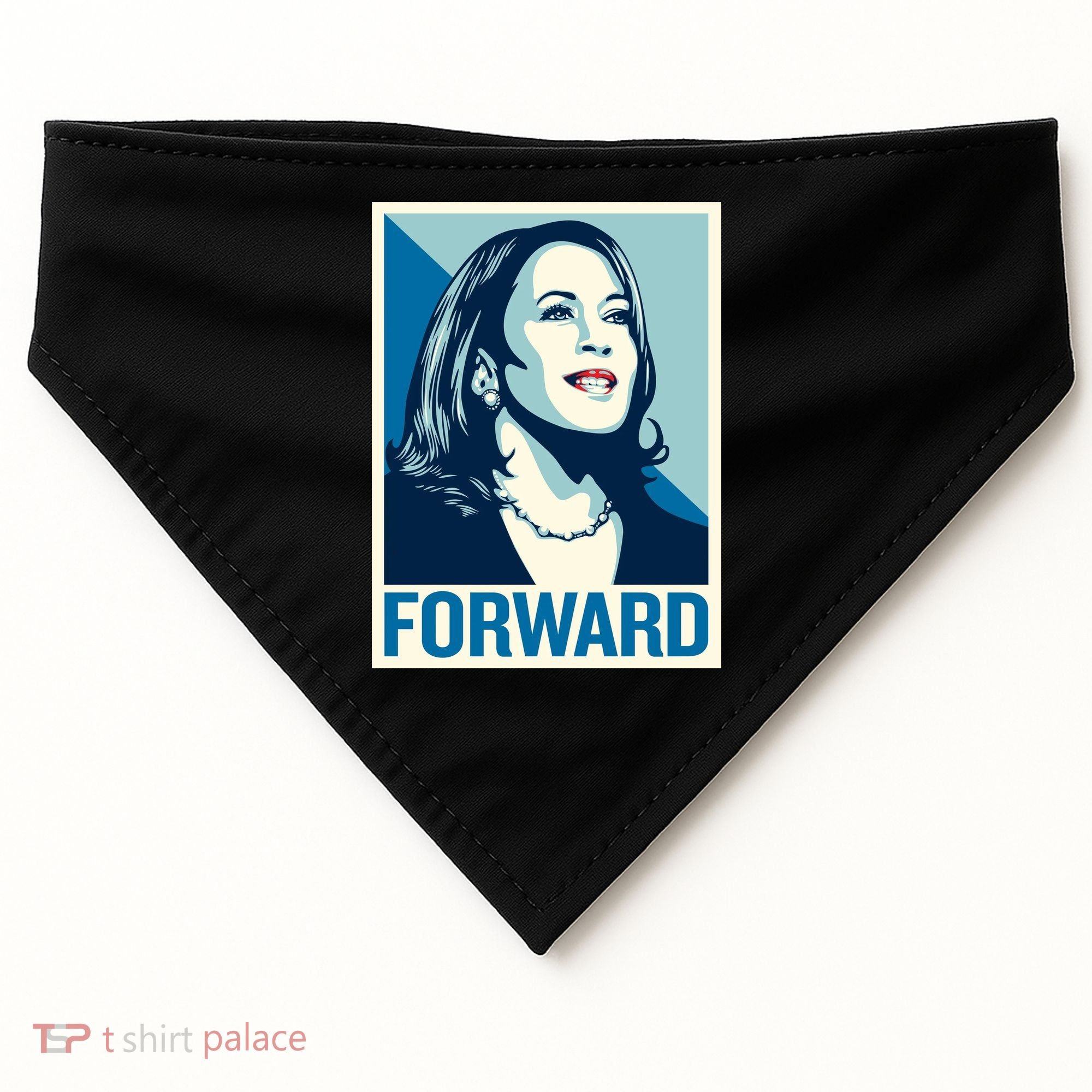 Kamala Harris Forward Election USA-Made Doggie Bandana