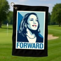 Kamala Harris Forward Election Golf Towel thumb 1