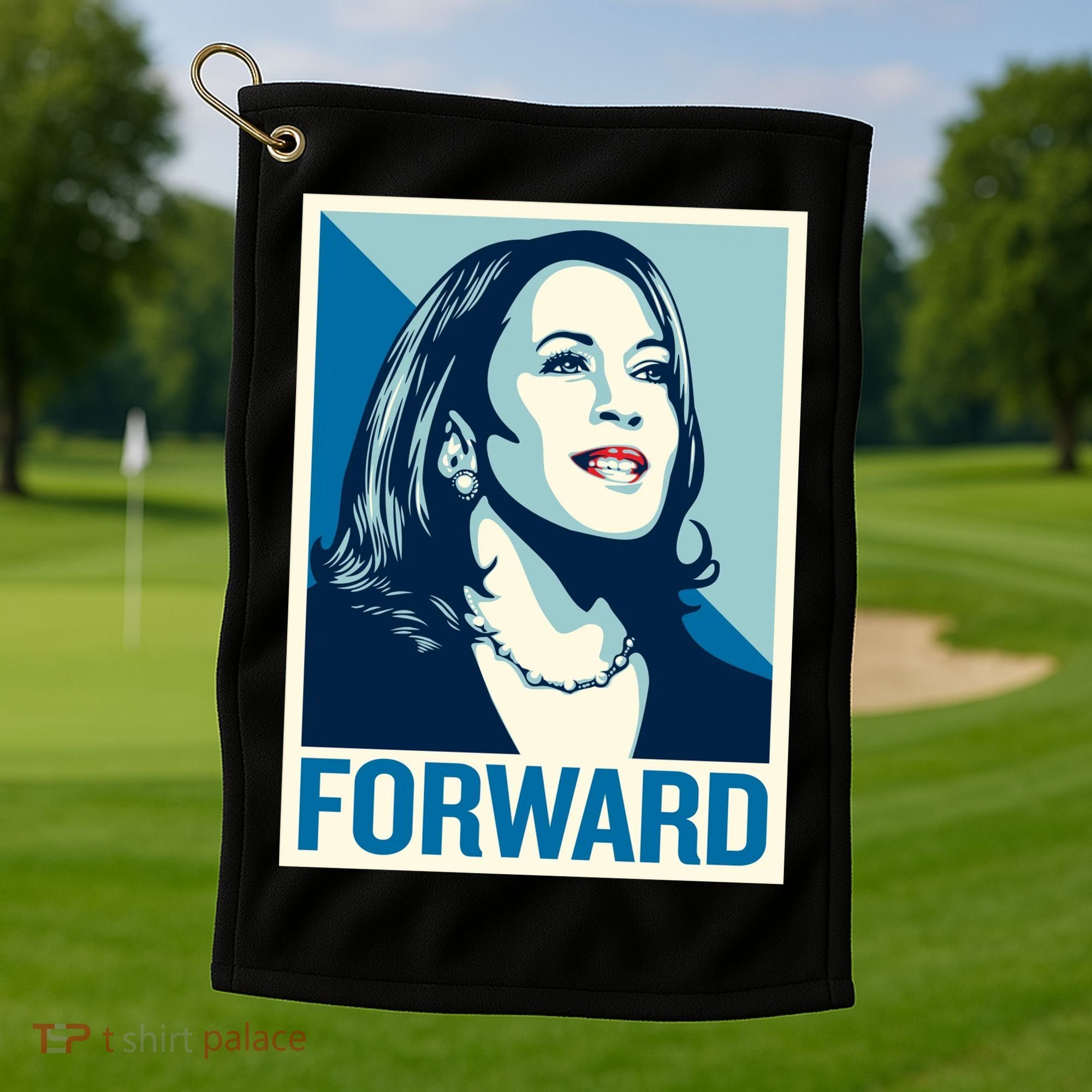 Kamala Harris Forward Election Golf Towel