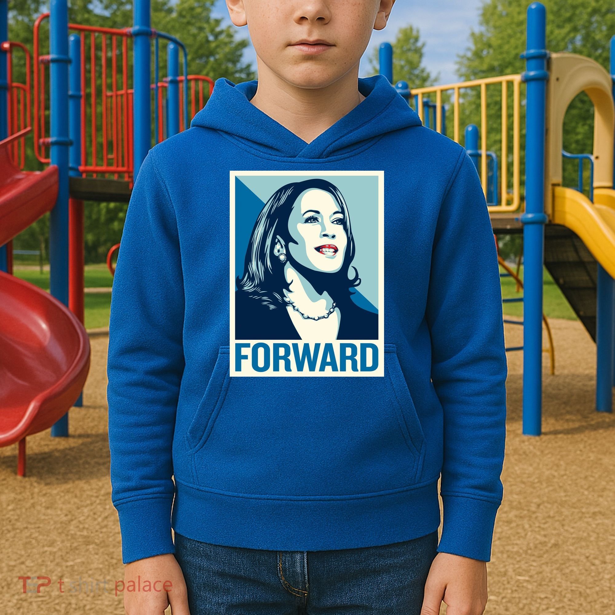 Kamala Harris Forward Election Kids Hoodie