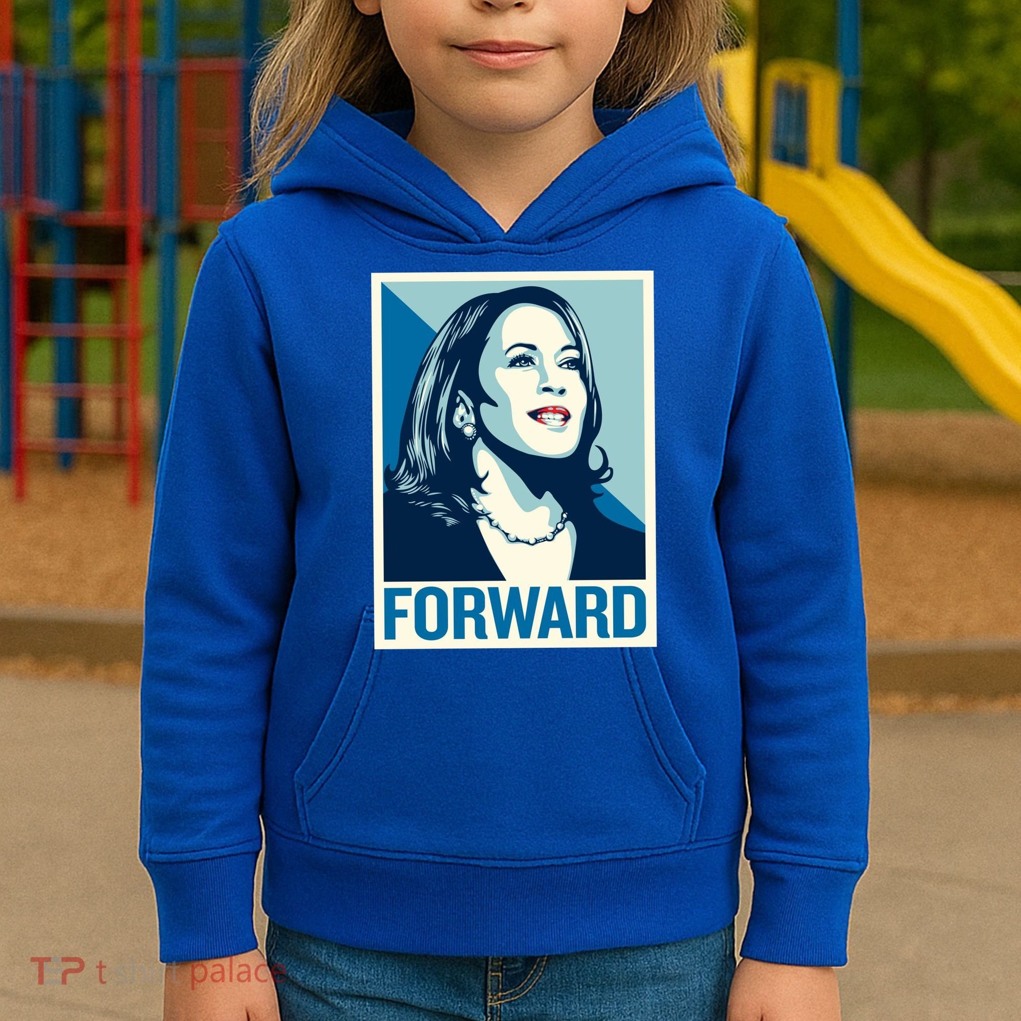 Kamala Harris Forward Election Kids Hoodie