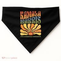 Kamala Harris For A Brighter Tomorrow 2024 Boho Aesthetic Gift USA-Made Doggie Bandana thumb 0
