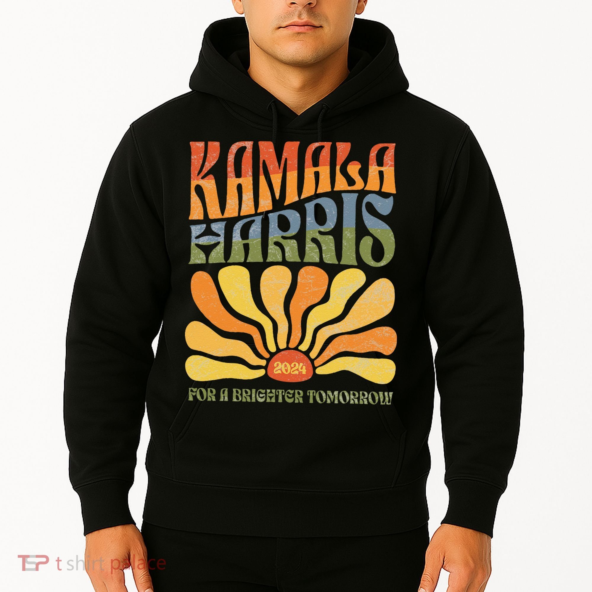 Kamala Harris For A Brighter Tomorrow 2024 Boho Aesthetic Gift Hoodie