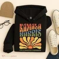 Kamala Harris For A Brighter Tomorrow 2024 Boho Aesthetic Gift Hoodie thumb 4