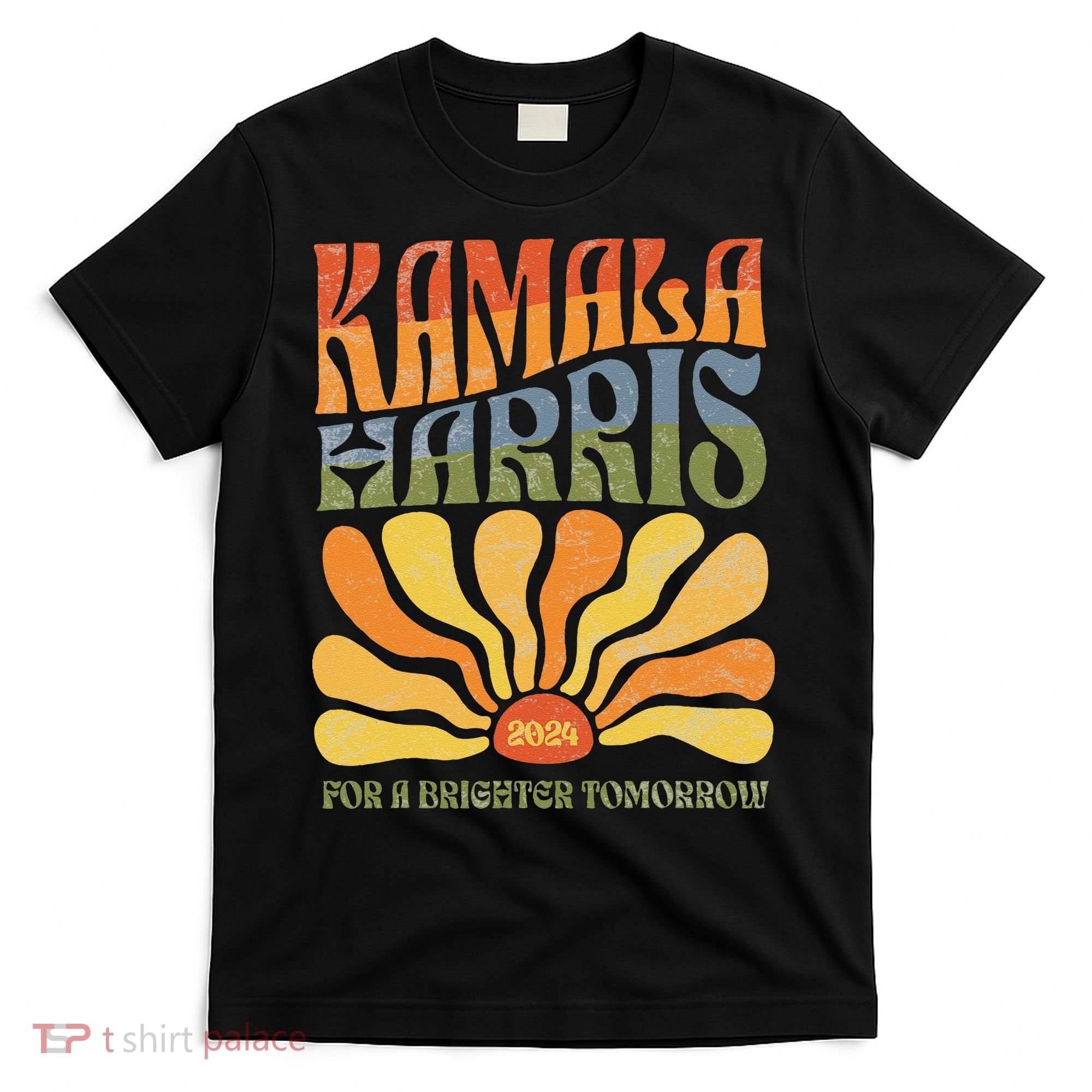 Kamala Harris For A Brighter Tomorrow 2024 Boho Aesthetic Gift T-Shirt
