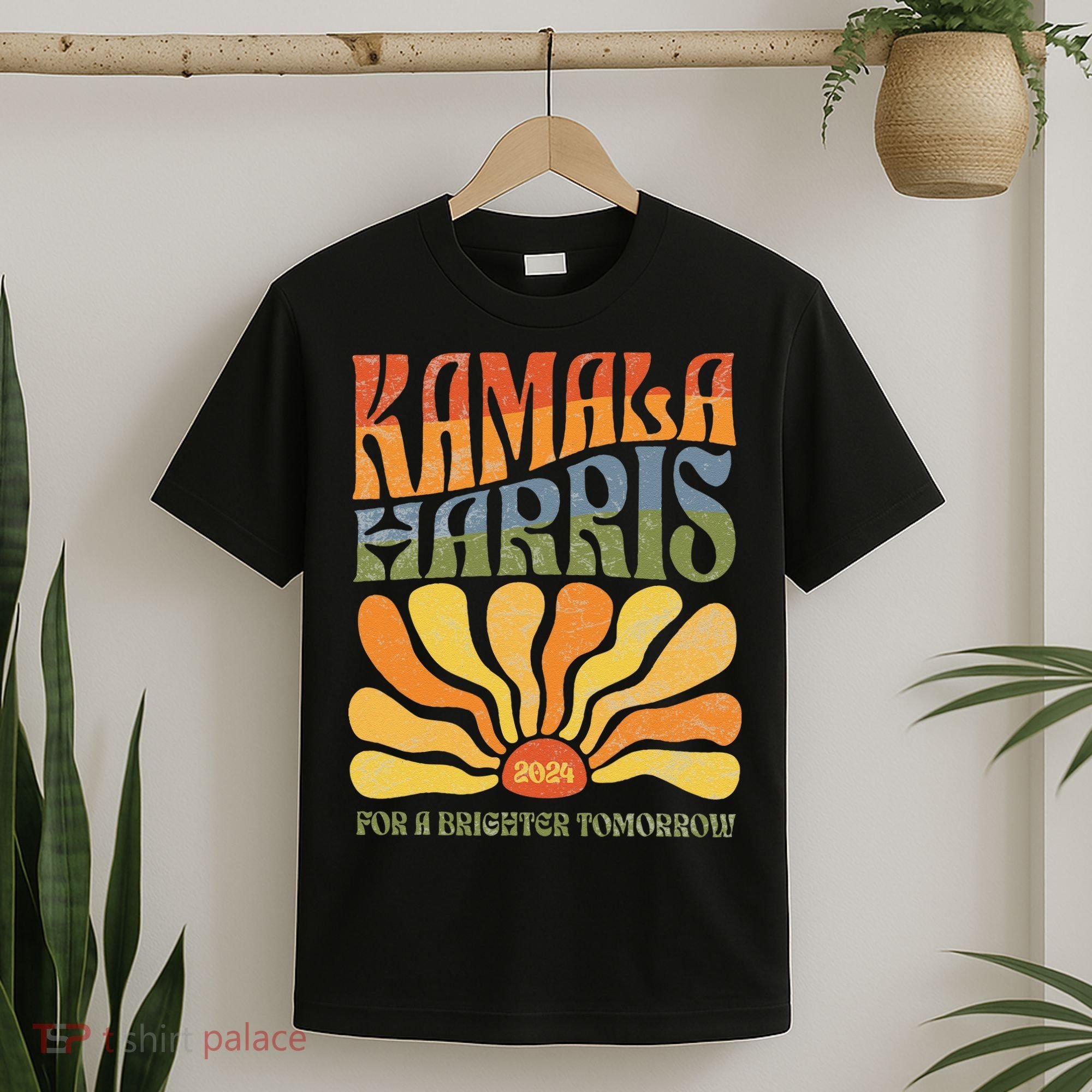 Kamala Harris For A Brighter Tomorrow 2024 Boho Aesthetic Gift T-Shirt