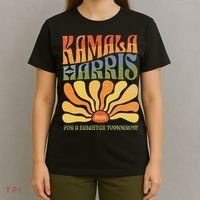 Kamala Harris For A Brighter Tomorrow 2024 Boho Aesthetic Gift T-Shirt thumb 4