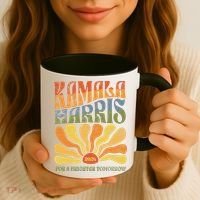 Kamala Harris For A Brighter Tomorrow 2024 Boho Aesthetic Gift Coffee Mug thumb 3
