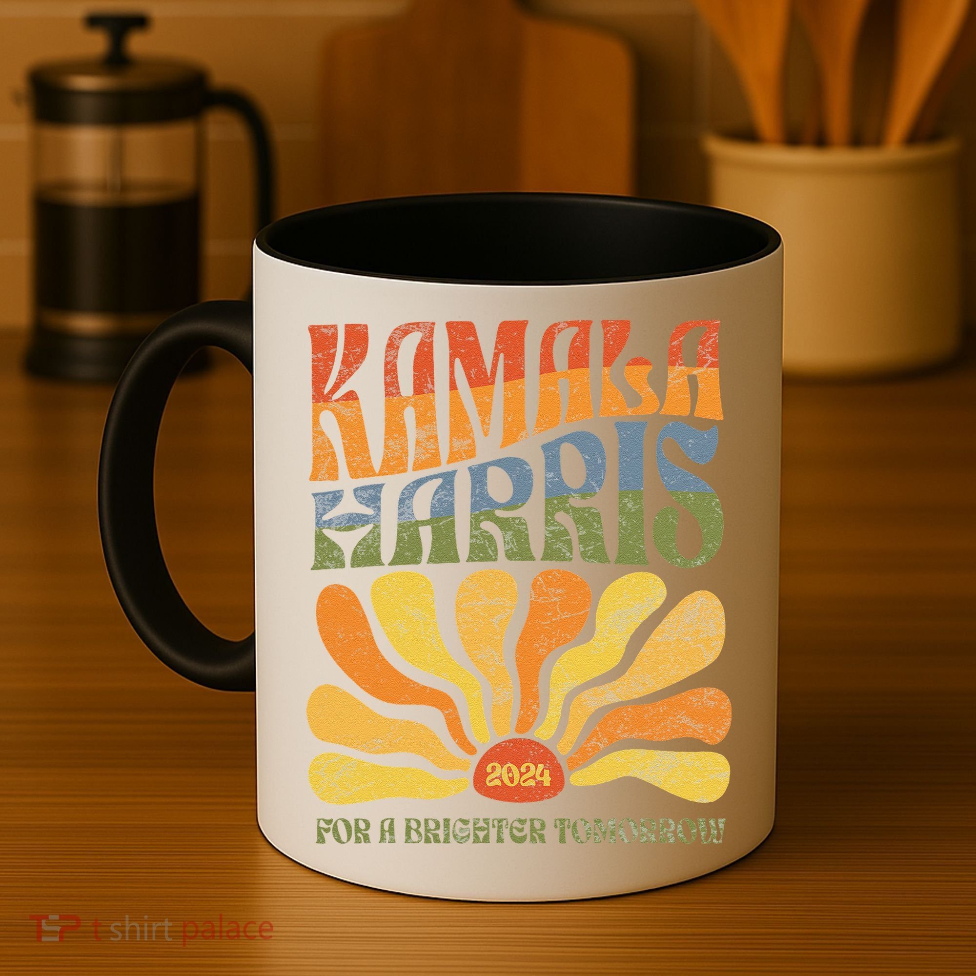 Kamala Harris For A Brighter Tomorrow 2024 Boho Aesthetic Gift Coffee Mug