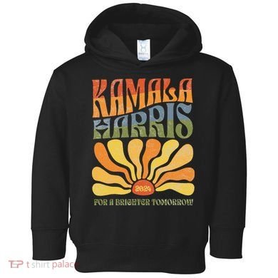Kamala Harris For A Brighter Tomorrow 2024 Boho Aesthetic Gift Toddler Hoodie