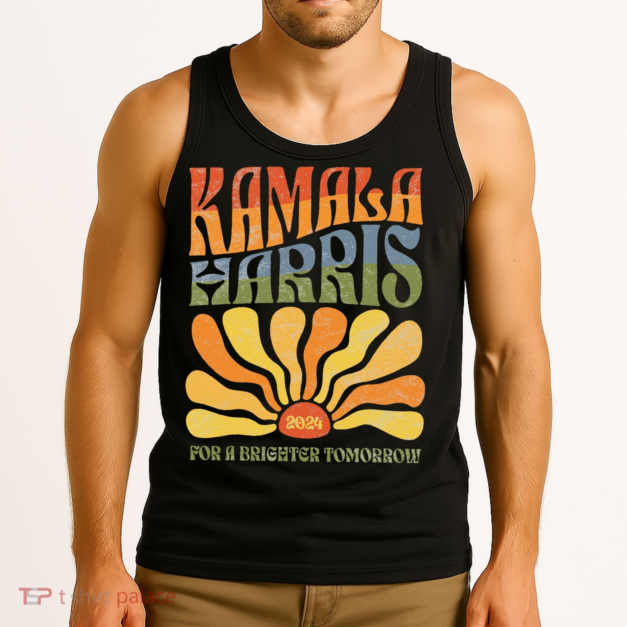 Kamala Harris For A Brighter Tomorrow 2024 Boho Aesthetic Gift Tank Top
