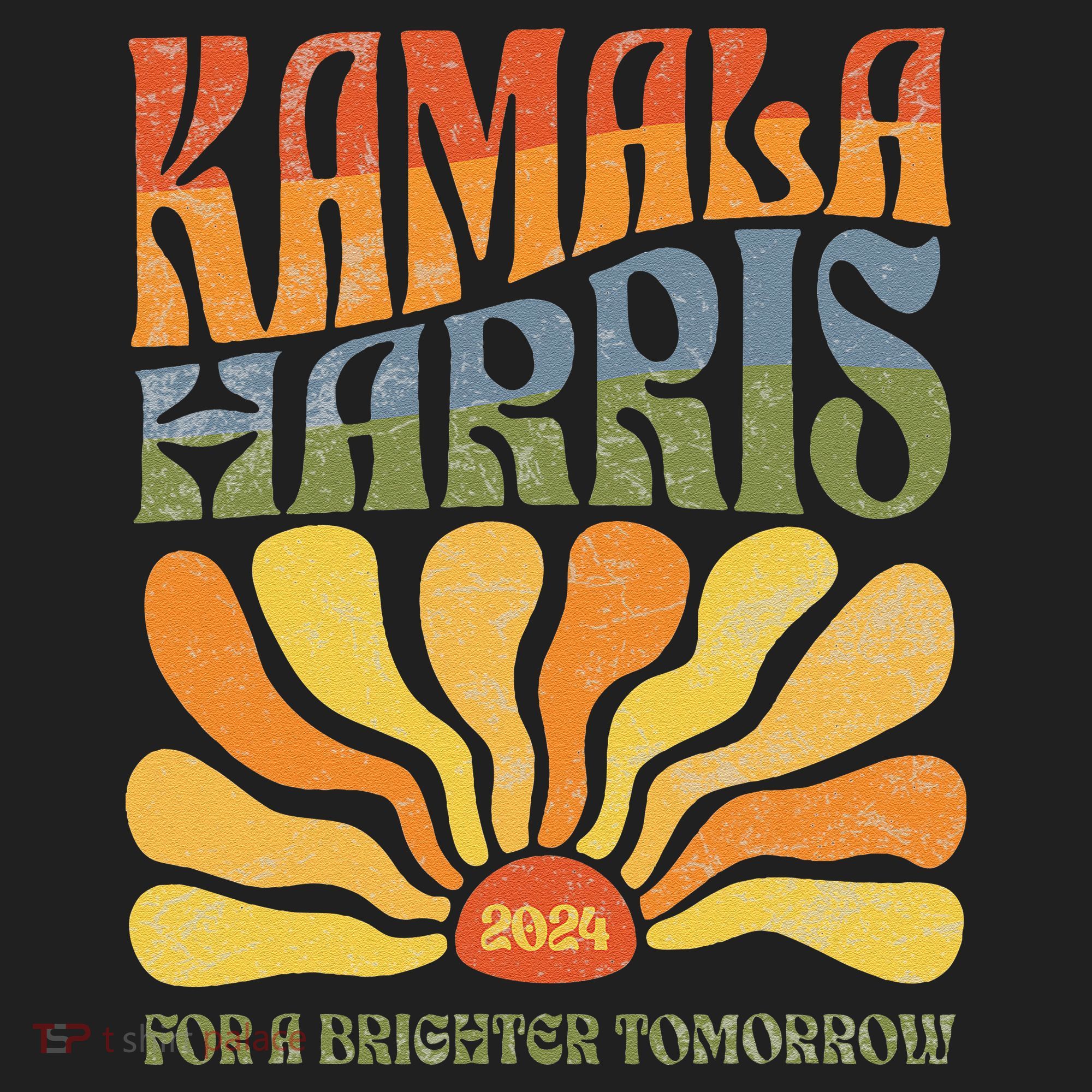 Kamala Harris For A Brighter Tomorrow 2024 Boho Aesthetic Gift Golf Towel