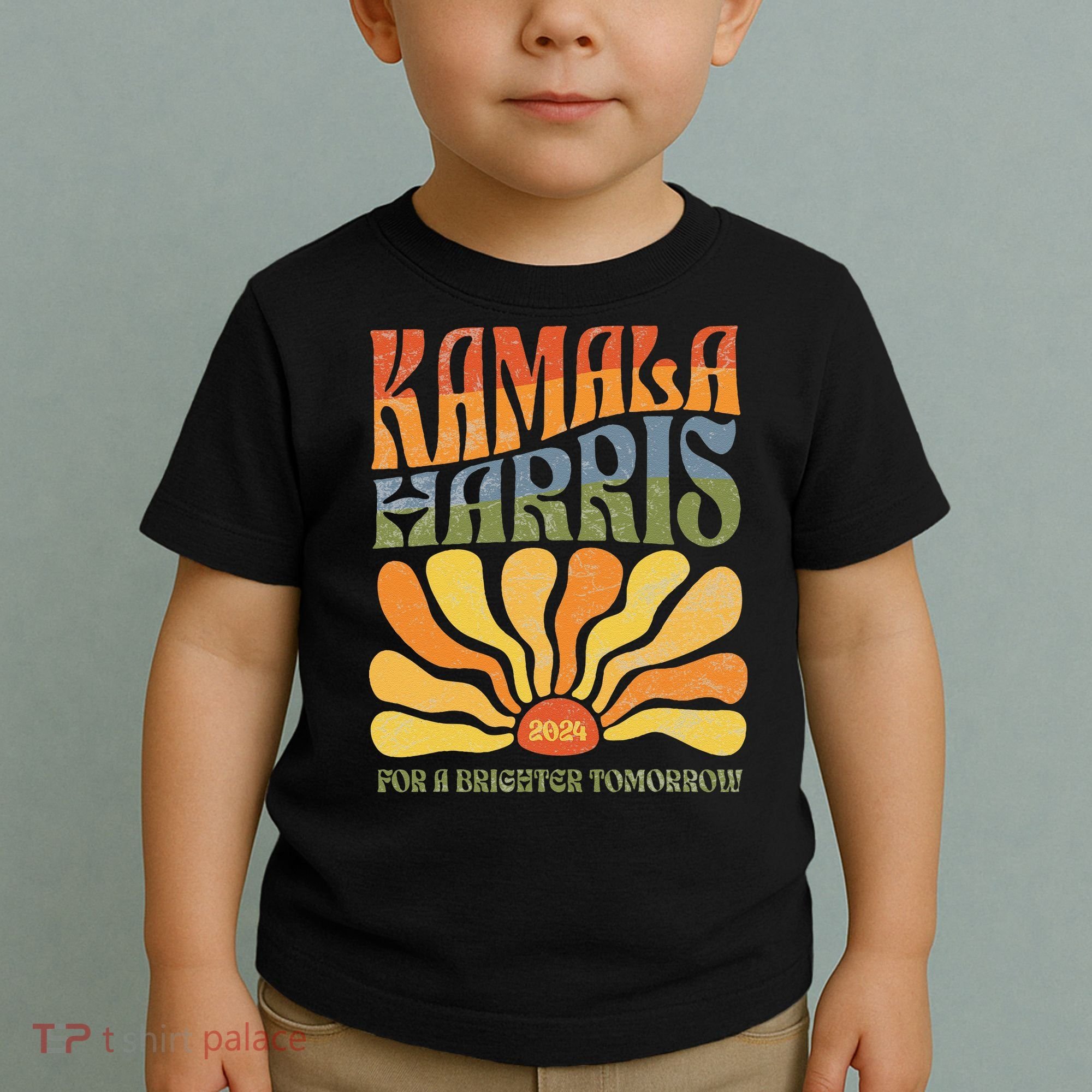 Kamala Harris For A Brighter Tomorrow 2024 Boho Aesthetic Gift Toddler T-Shirt