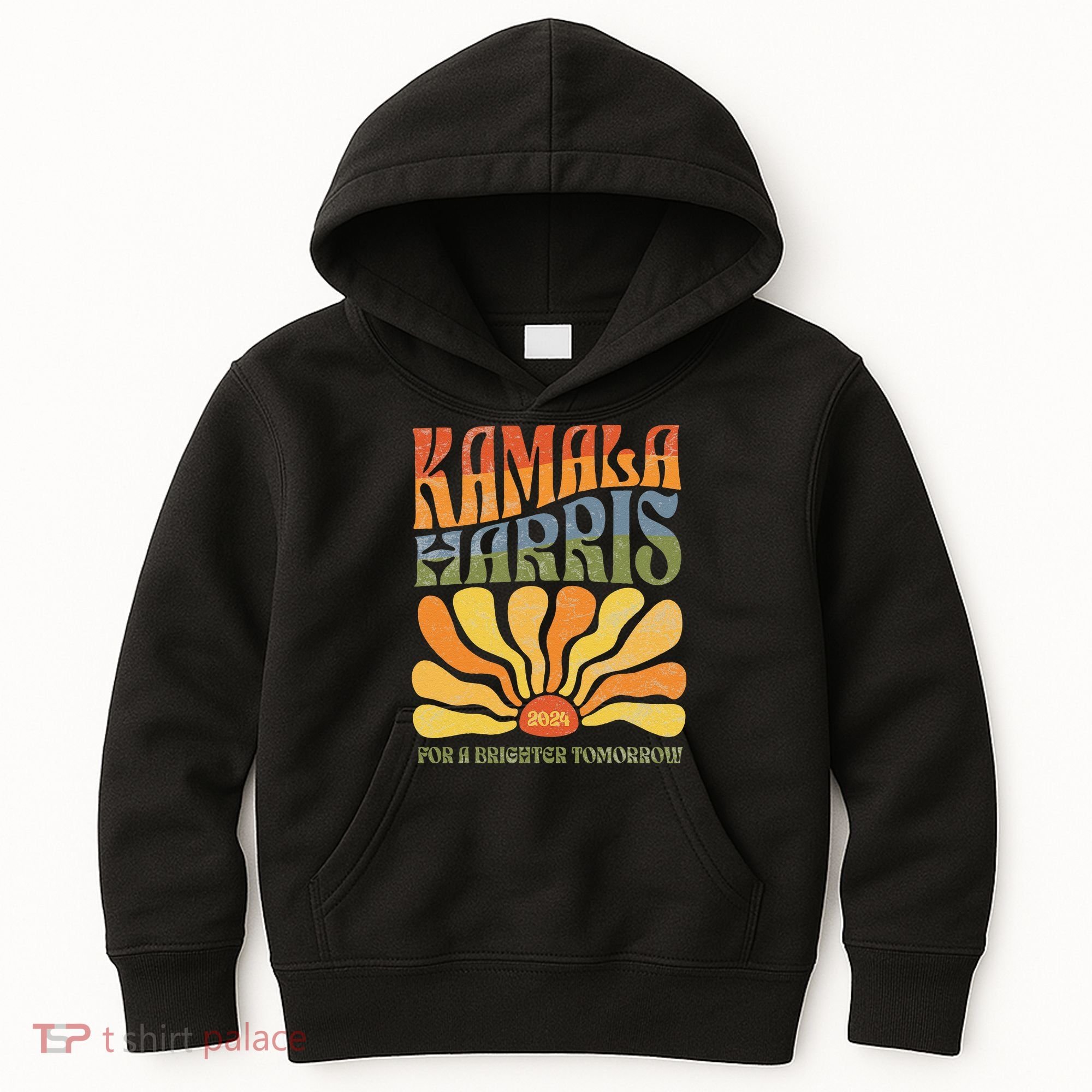 Kamala Harris For A Brighter Tomorrow 2024 Boho Aesthetic Gift Kids Hoodie