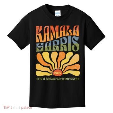 Kamala Harris For A Brighter Tomorrow 2024 Boho Aesthetic Gift Kids T-Shirt
